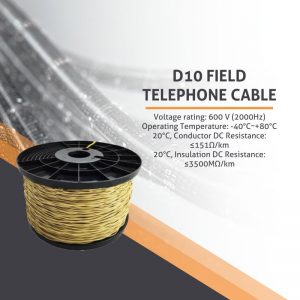 D10 Tactical Military Telephone Cable
